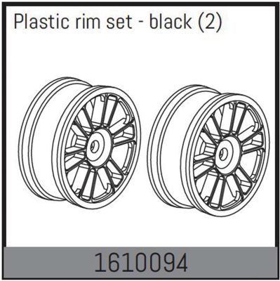 ABSIMA Plastic rim set - black (2)