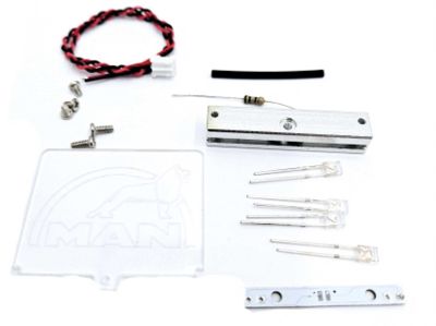 FM-ELECTRICS LED Rückwandlogo 1:14 Mercedes 3-5V