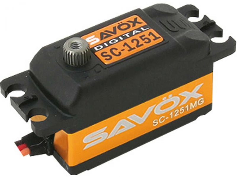 SAVÖX SC-1251MG (6V/9KG/0,09s) DIGITAL LOW PROFILE SERVO