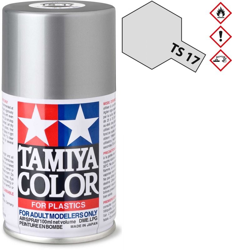 TAMIYA TS-17 Aluminium Silber glänzend Kunststoff Spray 100ml