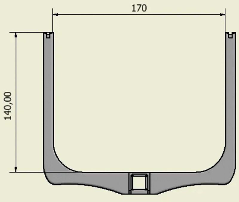 Portachiavi Grosse Arme 17x140m für Standard Schwerpunktwaage 4/8kg weiss