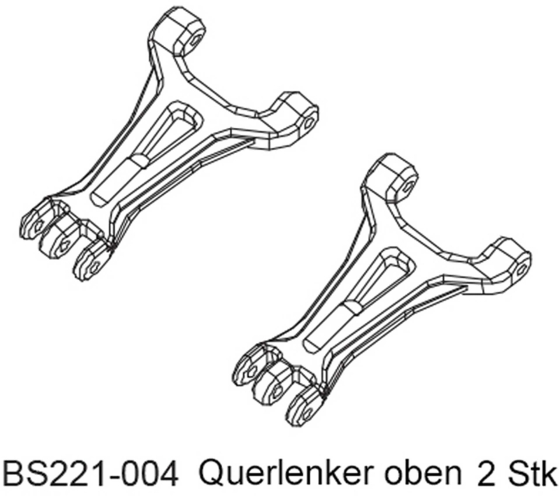 D-Power Bras de suspension supérieur (2 pièces)- BEAST BX / TX