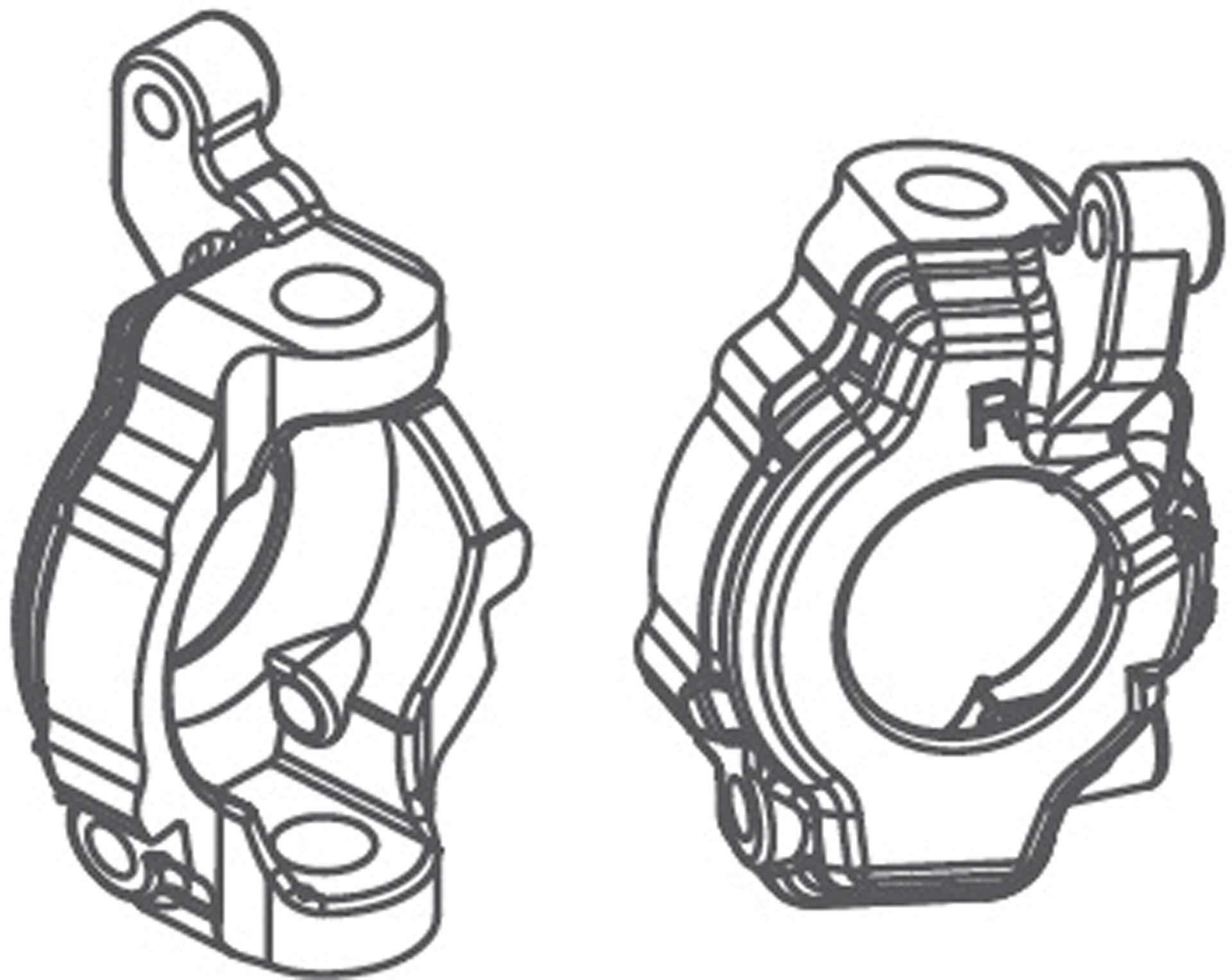 ABSIMA C-Hubs Set L/R avec  Einsätzen