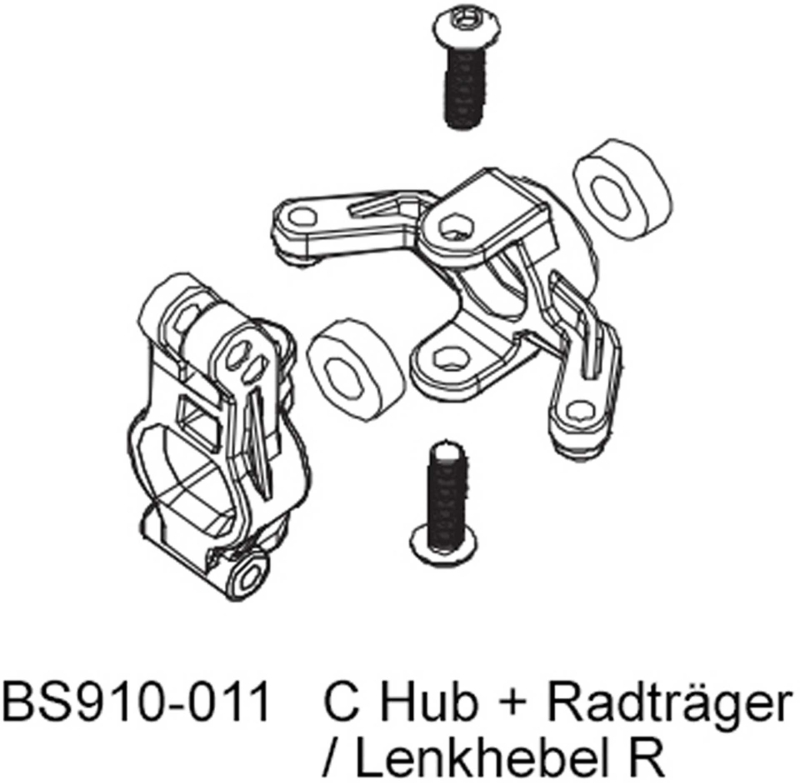 D-Power C Course + support de roue / levier de direction R - BEAST BX / TX