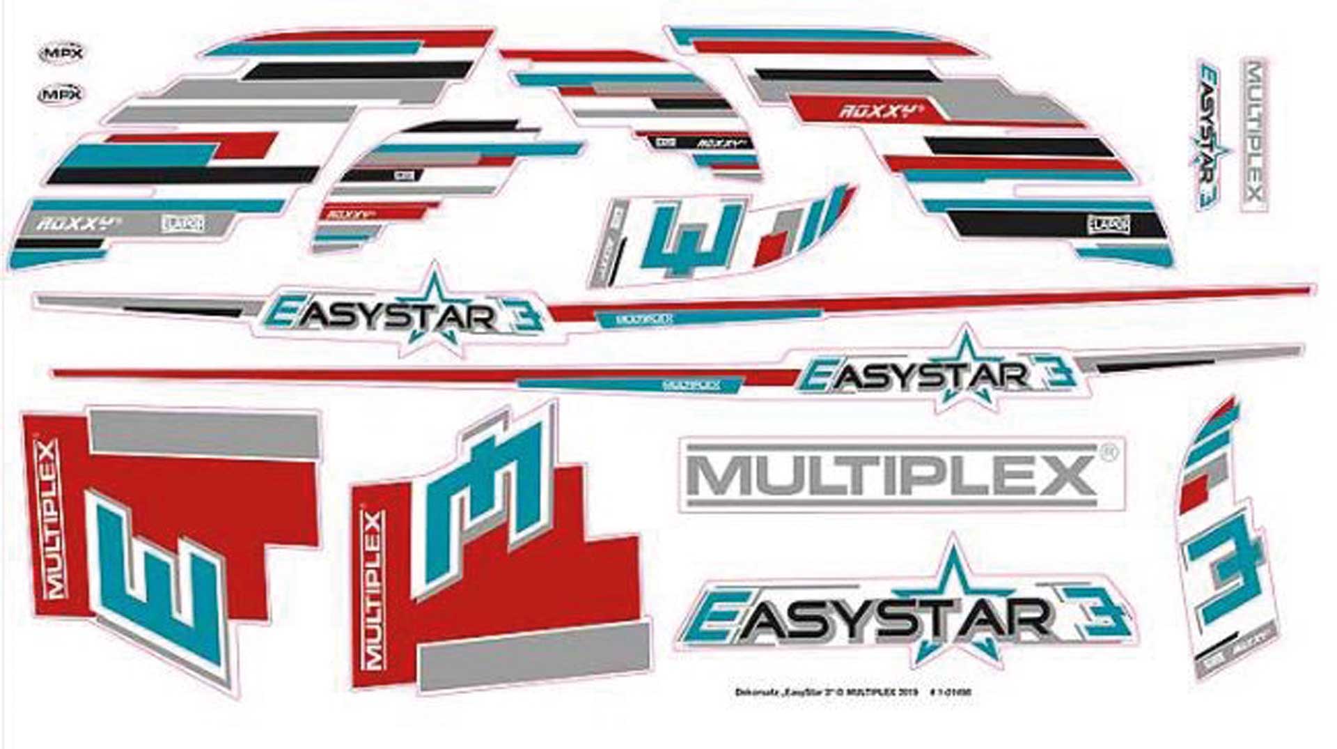 MULTIPLEX DEKORBOGEN EASYSTAR 3