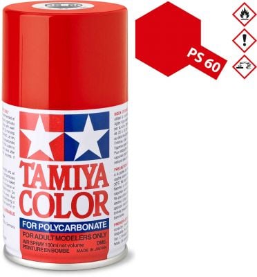 TAMIYA PS-60 Light Mica Red (Mica) Polycarbonate Spray 100ml