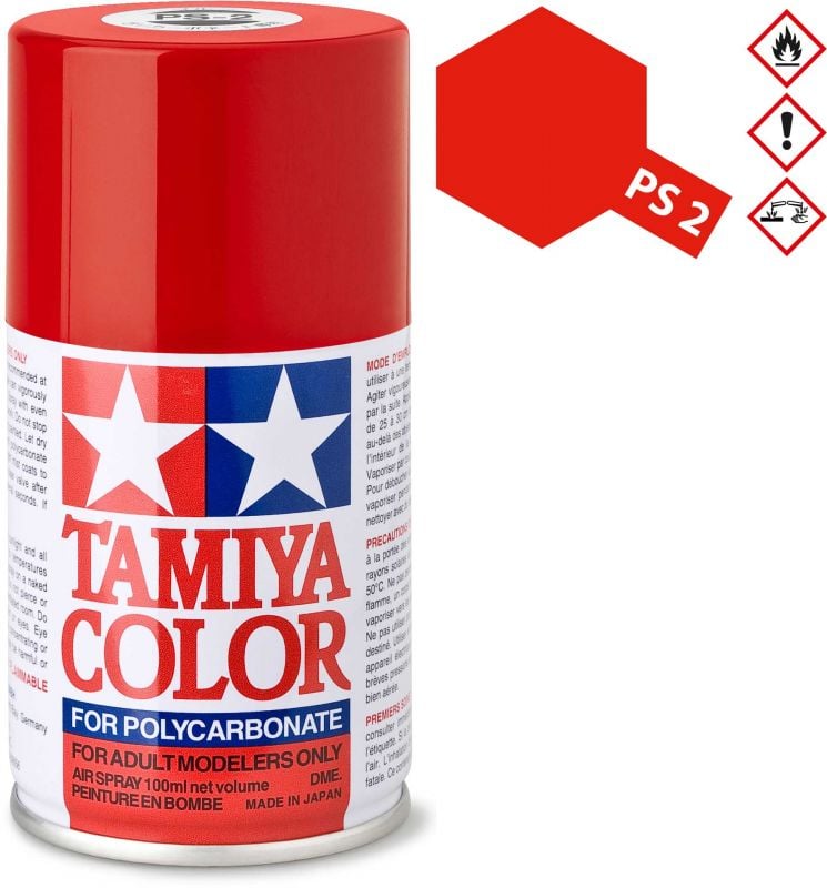 TAMIYA PS-2 Red polycarbonate spray 100ml