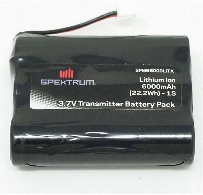 SPEKTRUM 3.7V 6000mAh 1S Tx Battery iX12 NX6 NX8 XH-1S Plug