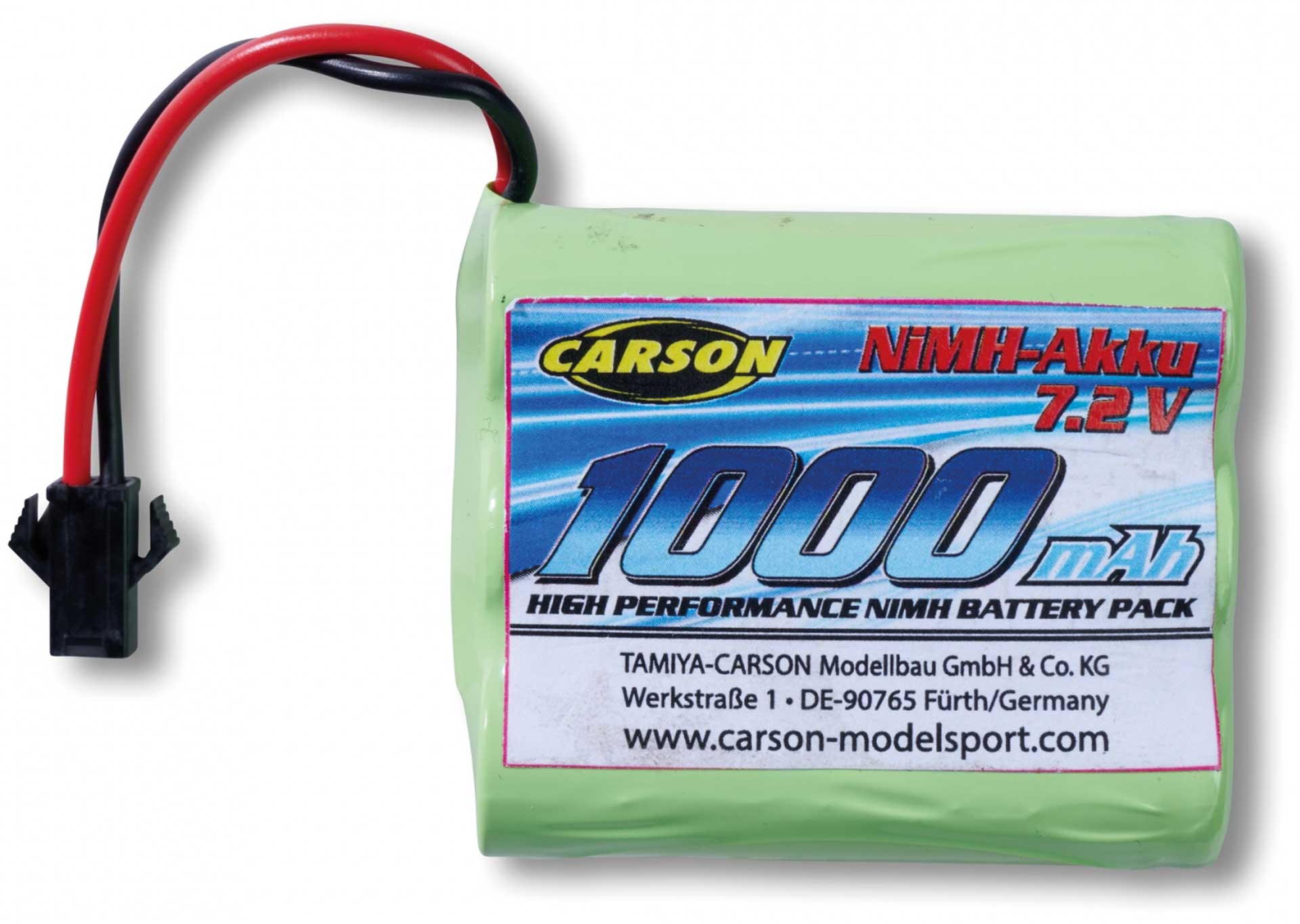 CARSON Akku 7,2V/1000mAh NiMH JST