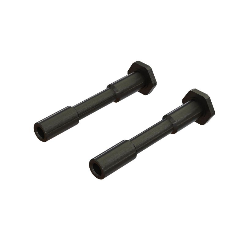 ARRMA Steel Steering Post 6x42mm Black (2)