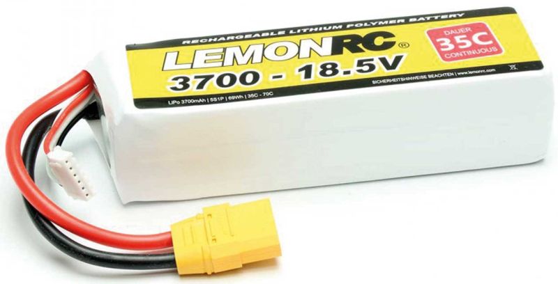 Pichler LEMONRC XT 3700-18.5V (35C) Lipo Battery