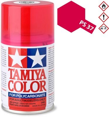 TAMIYA PS-37 Translucent Red Polycarbonate Spray 100ml