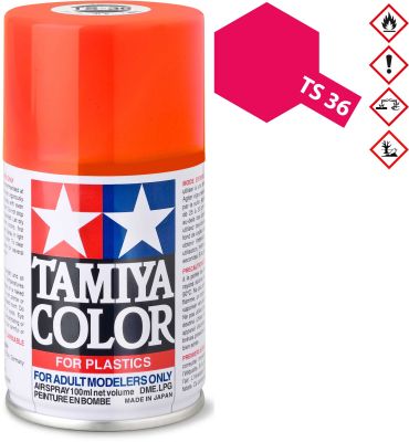 TAMIYA TS-36 Neon-Rot glänzend Kunststoff Spray 100ml