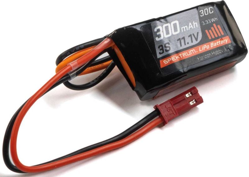 SPEKTRUM 300mAh 3S 11.1V 30C LiPo Battery; JST Connector