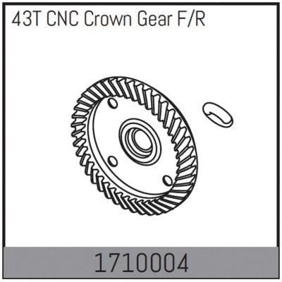 Absima Mamba 7 : Roue dentée CNC 43Z