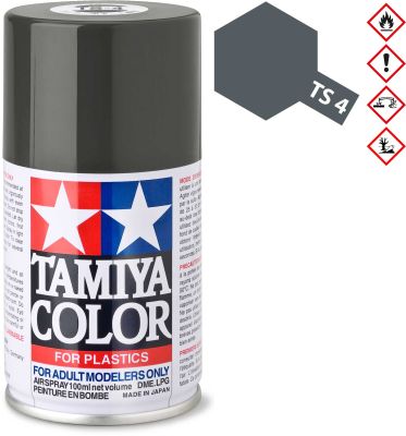 TAMIYA TS-4 German-Grau matt Kunststoff Spray 100ml