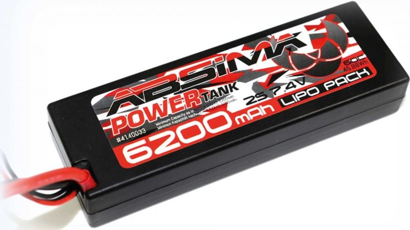 ABSIMA Power Tank Batterie lipo  Stick Pack 7.4V-60C 6200 Hardcase (XT90-Plug)