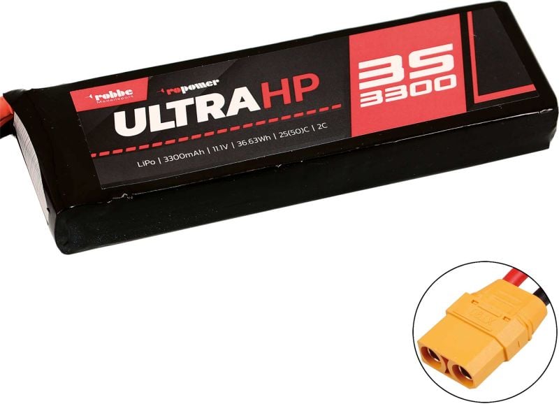 Robbe Modellsport RO-POWER ULTRA HP 3300MAH 11,1 VOLT 3S 25(50)C LIPO AKKU