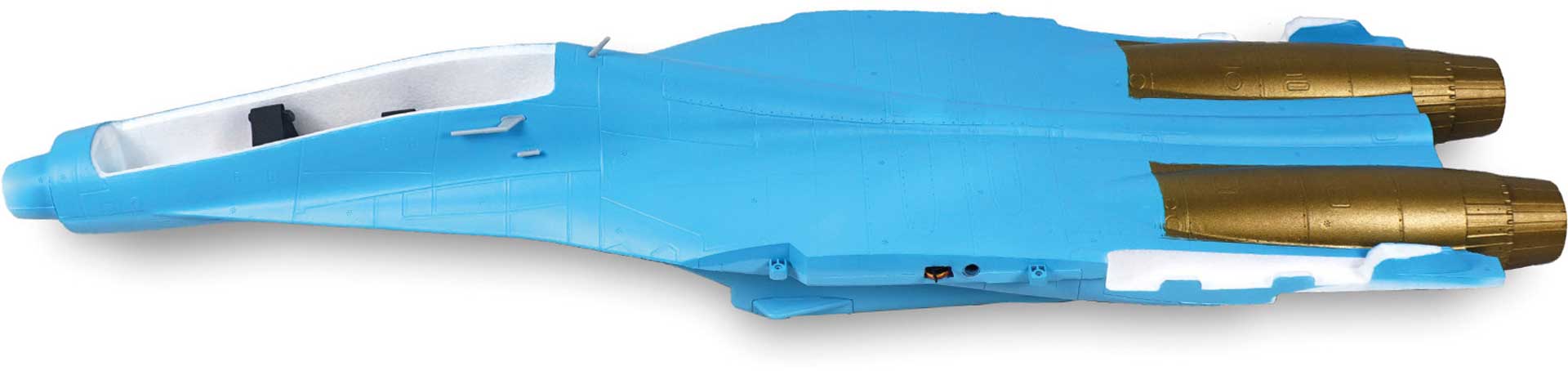 XFLY Fuselage - Blue Camo Twin 50MM Su-27