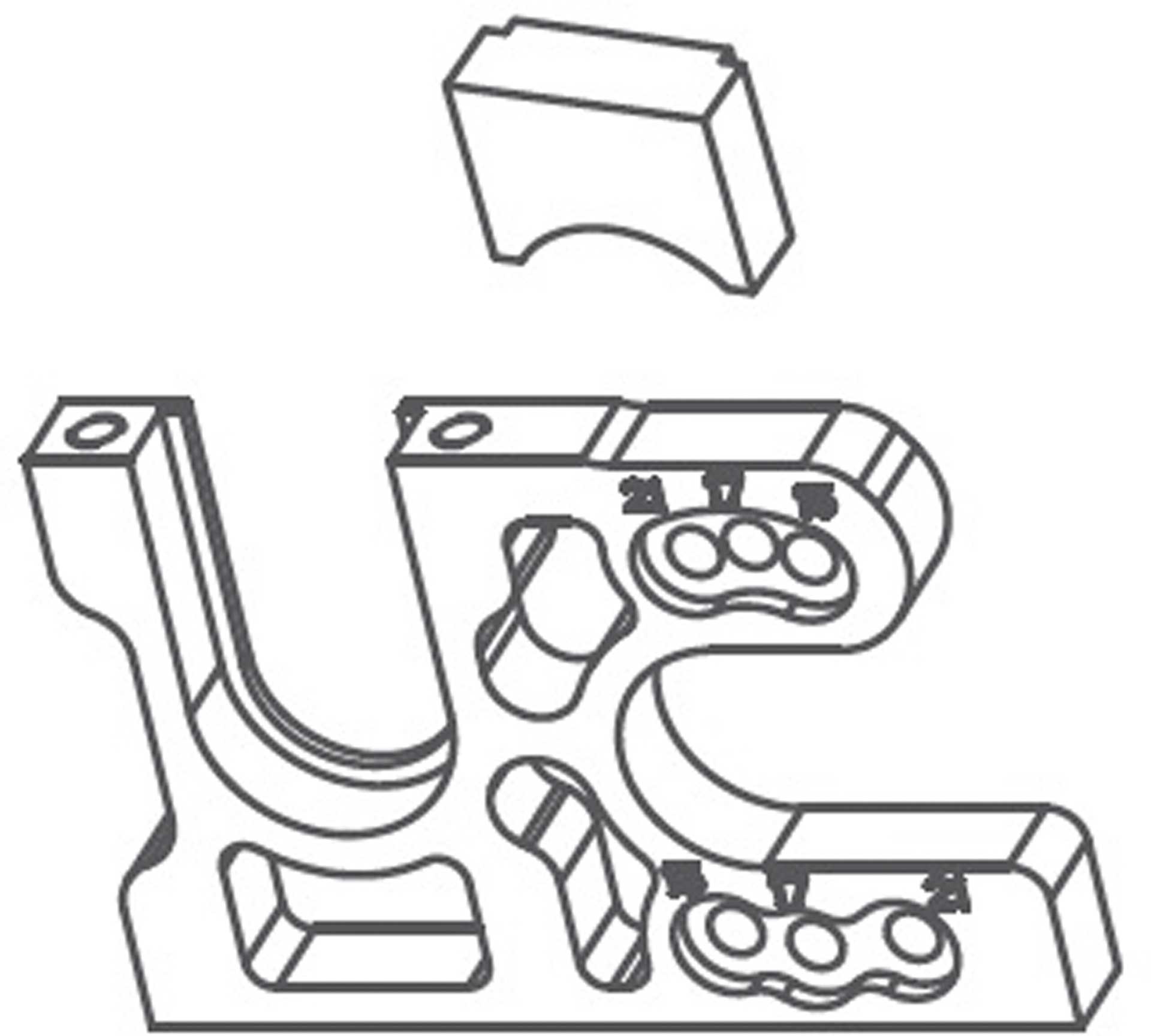 ABSIMA Support moteur en aluminium