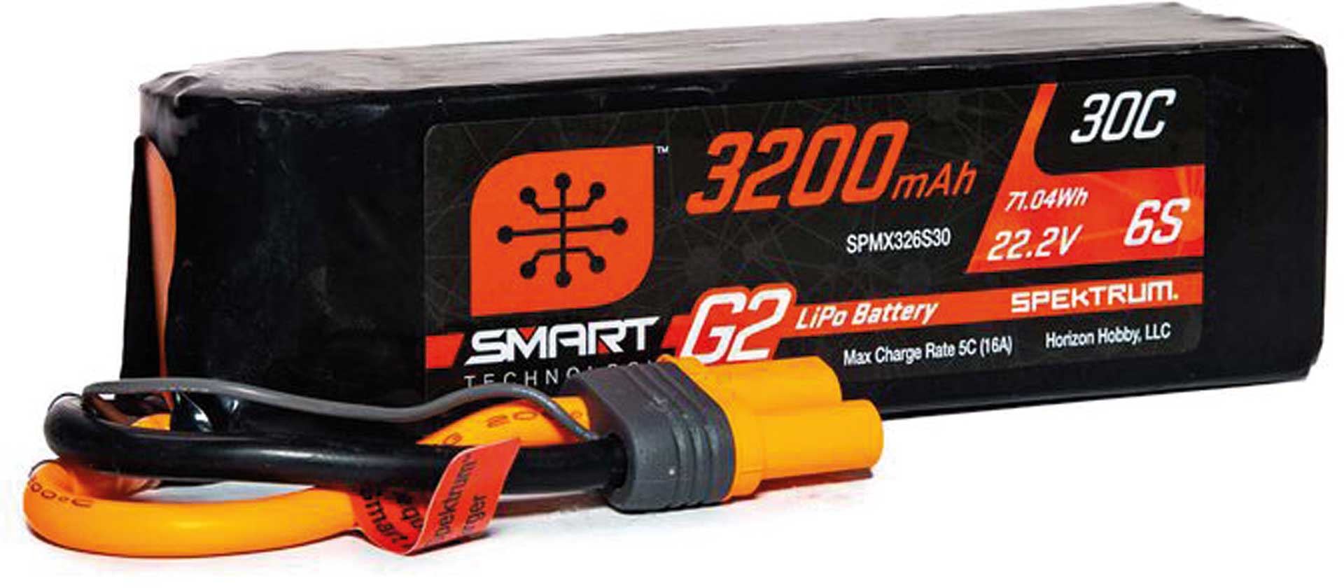 SPEKTRUM 3200mAh 6S 22.2V Smart G2 LiPo 30C; IC5