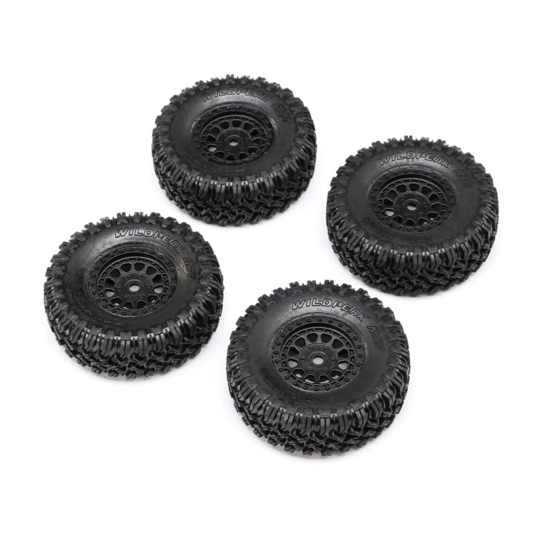 AXIAL 1.0 Black Rhino Primm & Falken M/T Tires (4): SCX24