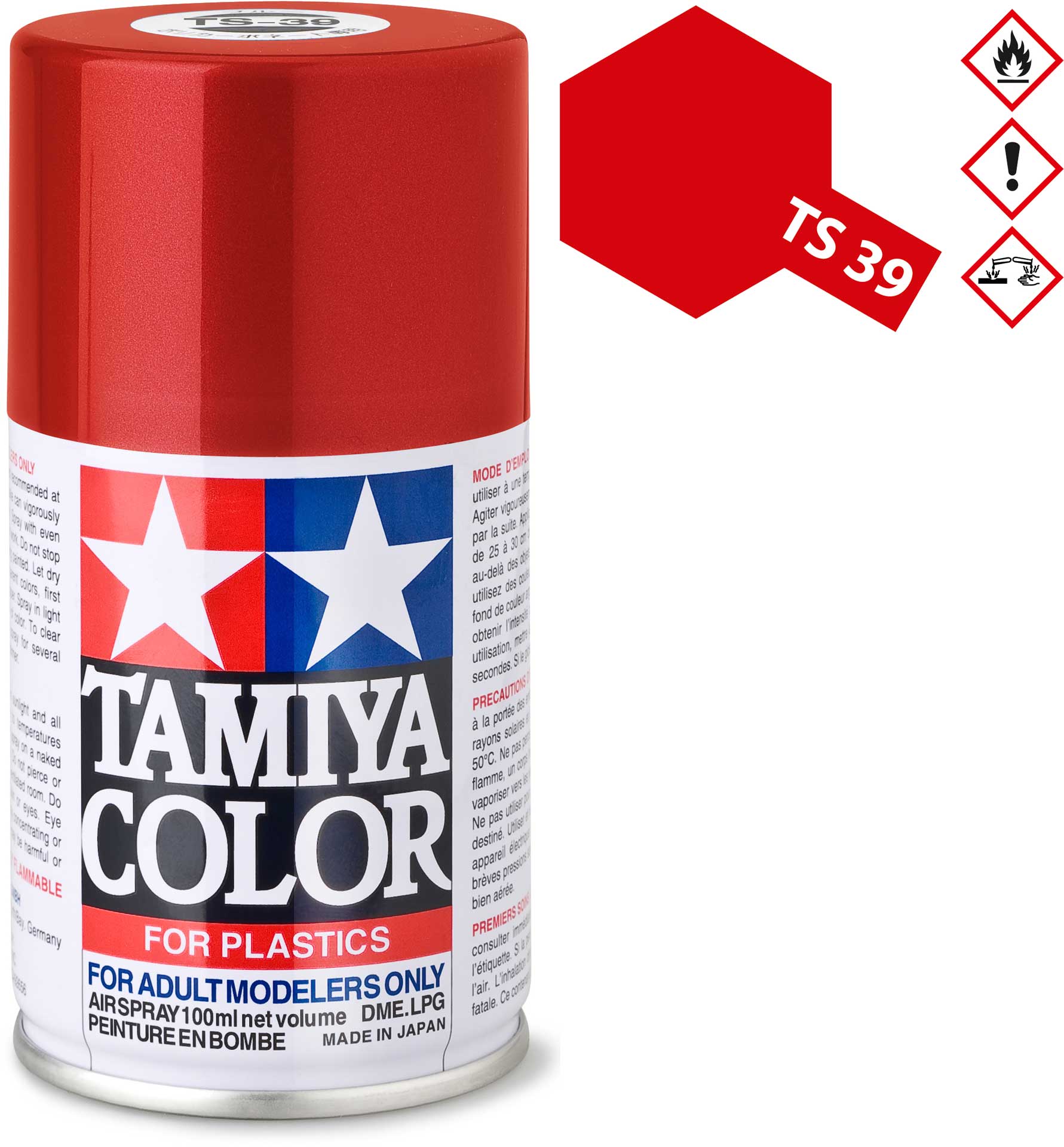 TAMIYA TS-39 Mica Red (Mica) glossy Plastic spray 100ml