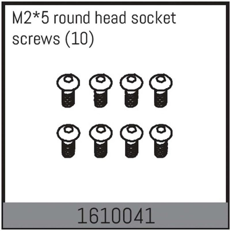 ABSIMA M2*5 round head hexagon socket screws (10)