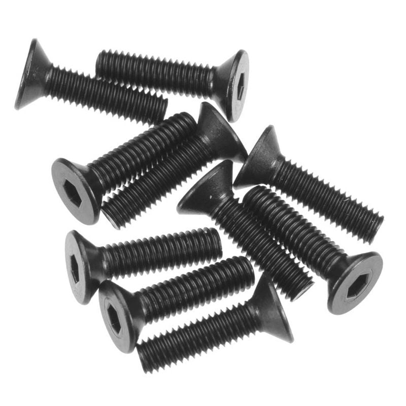 AXIAL AXA146 Hex Socket Flat Head M3x12mm Black (10)