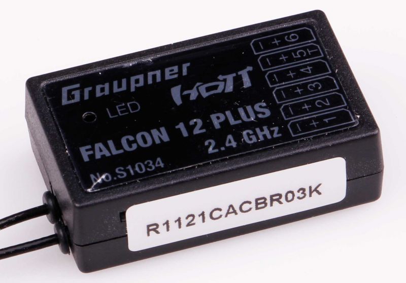 GRAUPNER FALCON 12 PLUS HOTT 3-Achs-Gyro + Vario + Antennendiversity