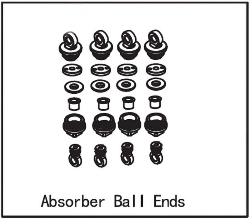 ABSIMA Stoßdämpfer-Kugelköpfe