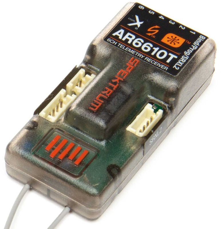 SPEKTRUM AR6610T 6 Channel DSMX Telemetry Receiver