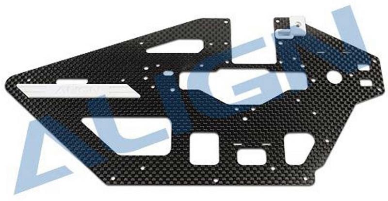 ALIGN CHASSIS SIDE PLATE   CARBON FIBER  LEFT  T-REX 470L