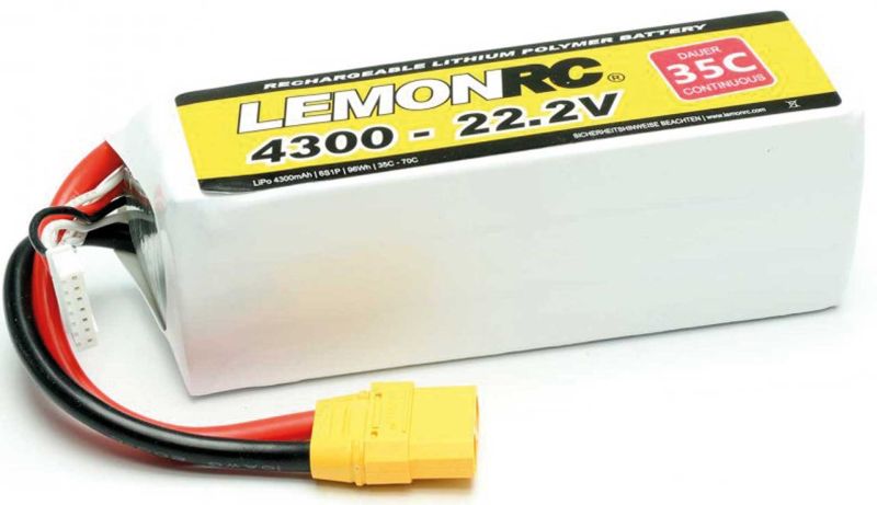 Pichler LEMONRC XT 4300 - 22.2V (35C) Lipo accu