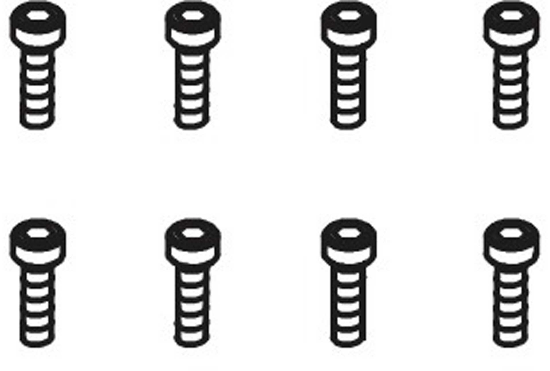 ABSIMA Vis de culasse M2*6 (8 pièces)