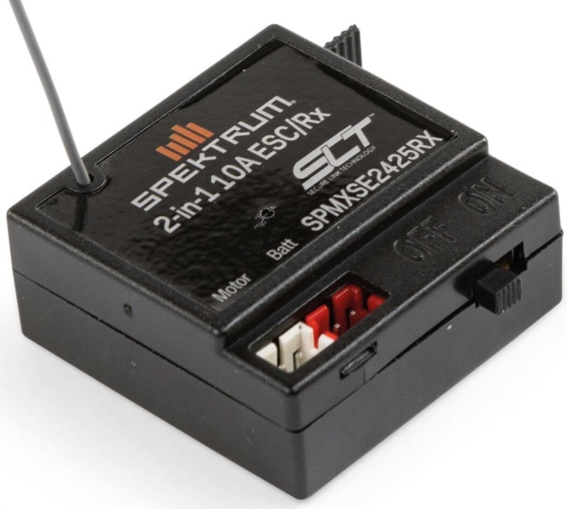 SPEKTRUM 10 Amp Brushed 2-in-1 ESC / SLT Receiver Combo