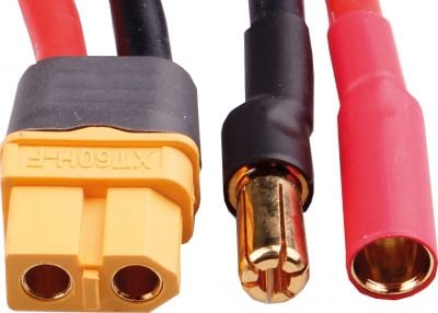 Robbe Modellsport Cordon de charge pour ISDT/SKYRC 5,5MM GOLD- CONTACTSystème de connexion 1Xfemelle, 1Xfemelle,côté chargeur = XT-60 femelle,500MM, 12AWG 1pc.