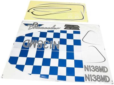 E-Flite Decal sheet: Commander mPD 1.4m