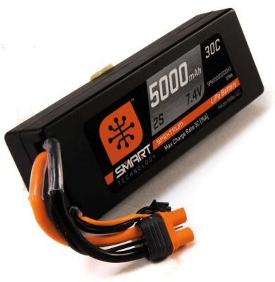 SPEKTRUM 5000mAh 2S 7.4V Smart LiPo 30C Hardcase; IC3