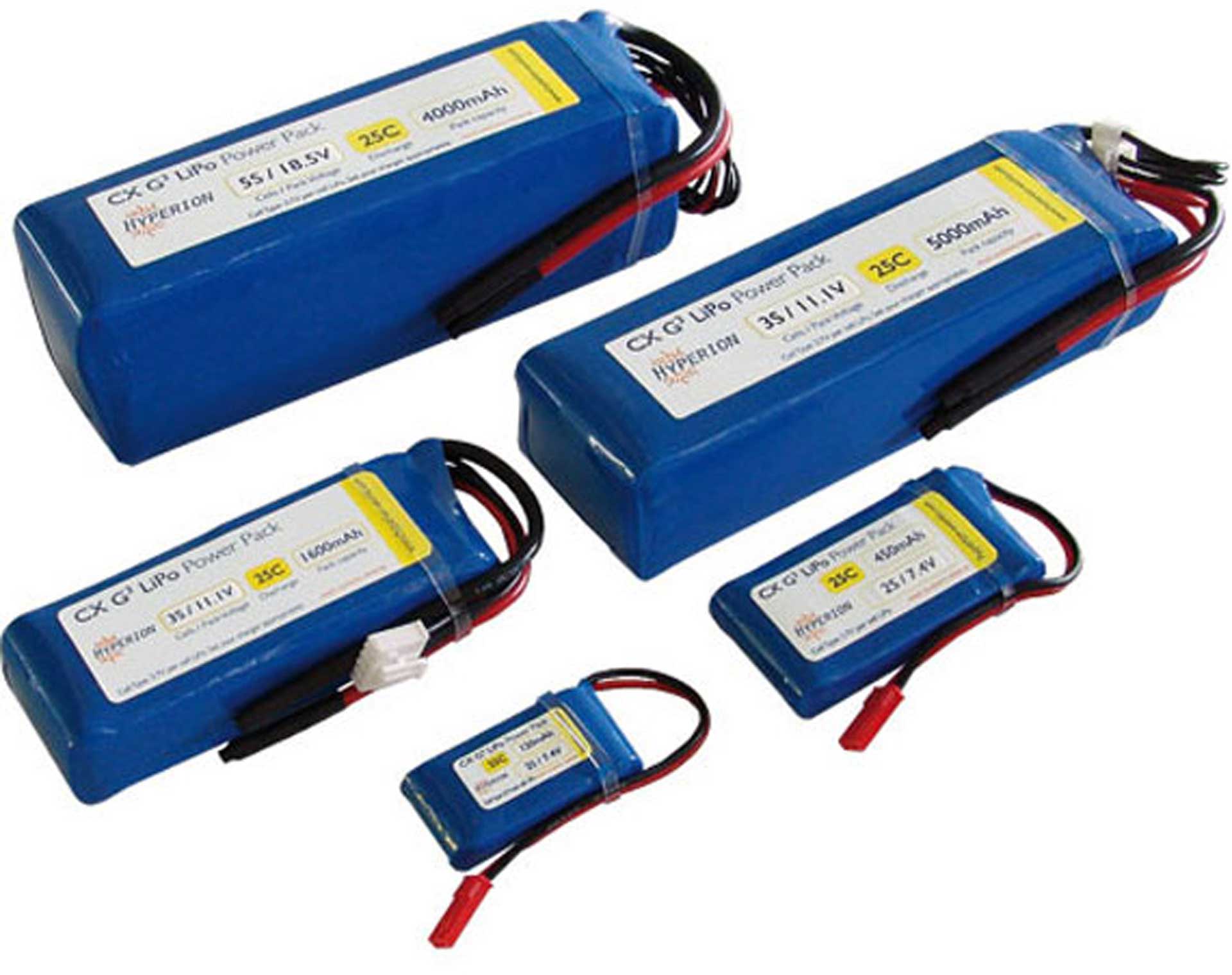 HYPERION LIPO BATTERY GENERATION 3 CX 3300 MAH / 11,1 VOLT 3S 25/45C WITH  XH BALANCER PLUG