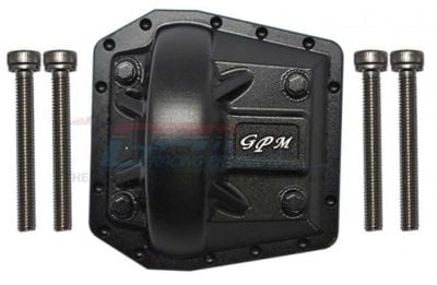 GPM Aluminium Getriebeabdeckung v/h schwarz GPM AXIAL SCX6 JEEP JLU WRANGLER