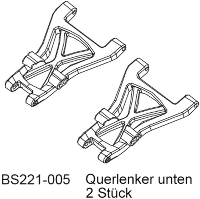 D-Power Bras de suspension inférieur (2 pièces)-BEAST BX /TX