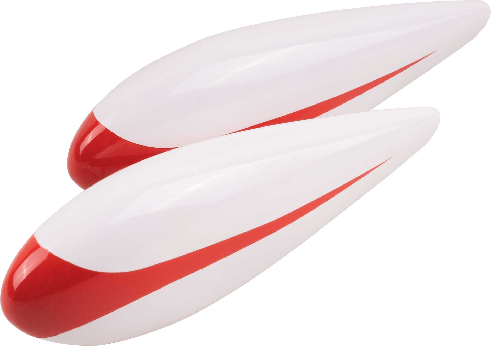 EXTREMEFLIGHT-RC Edge 540 48" V2 Plus wheel fairings red/white