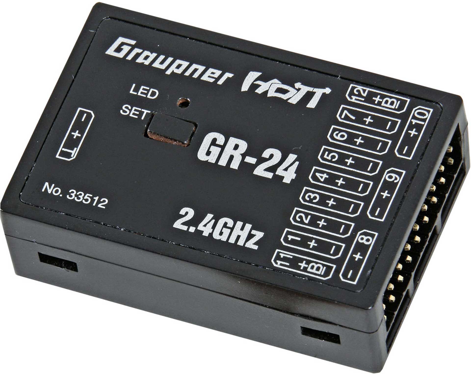 GRAUPNER GR-24 2,4GHZ HOTT 12K EMPFÄNGER