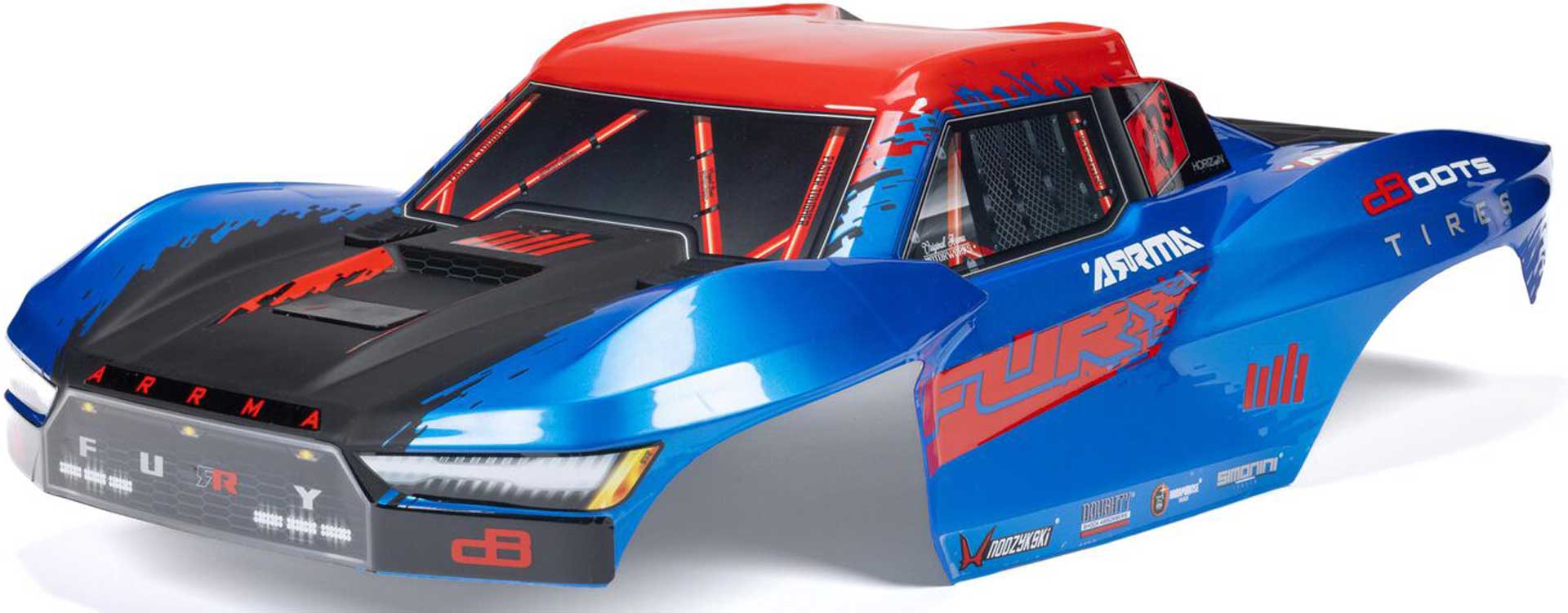 ARRMA 1/10 FURY Painted Decaled Trimmed Body Set Blue