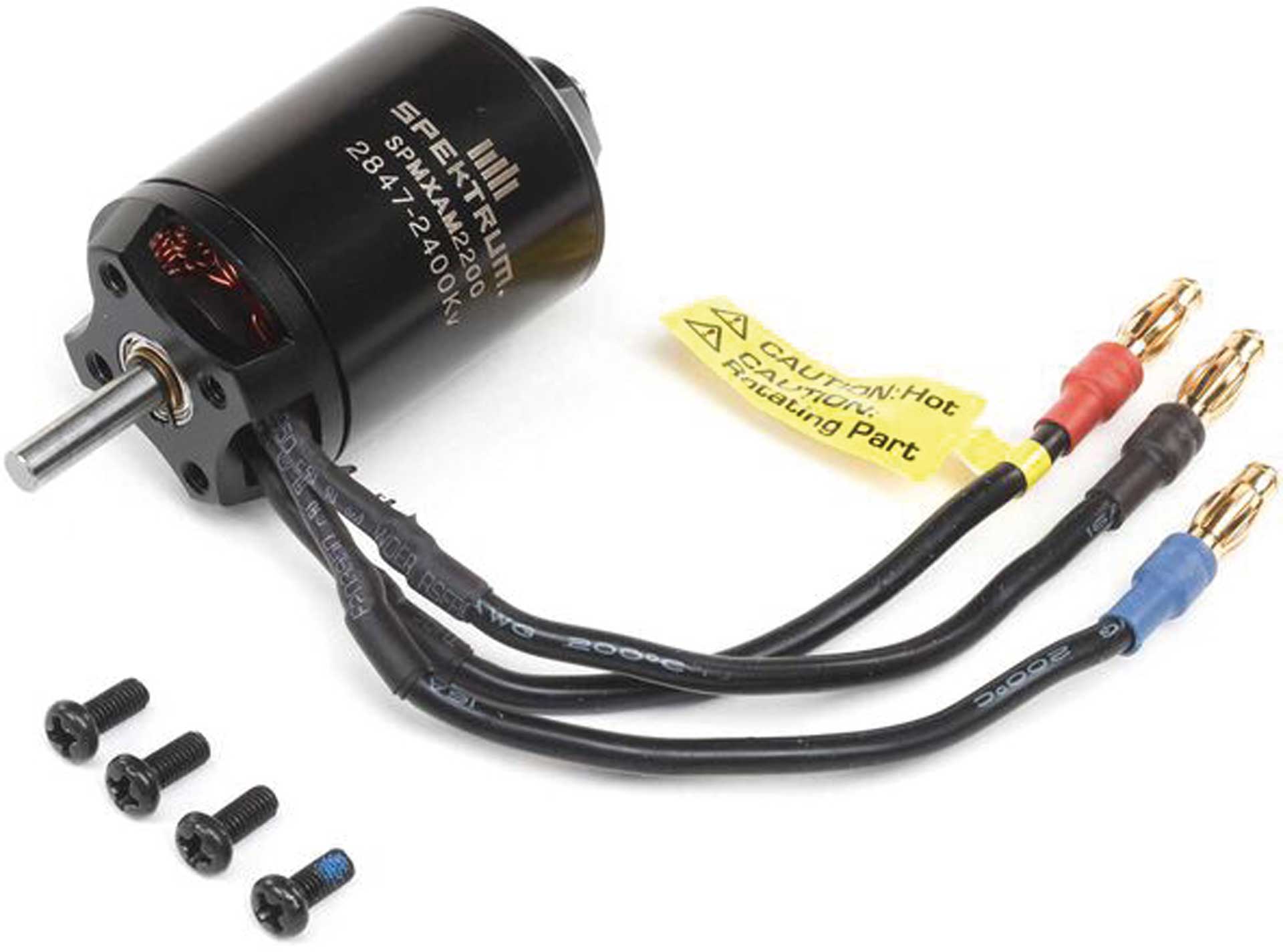 Spektrum BL Outrunner Motor: 2847-2400Kv 6-Pole