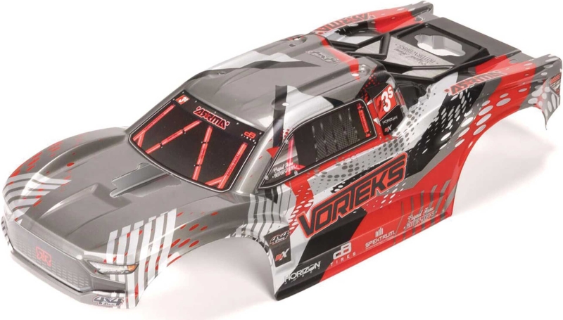 ARRMA VORTEKS Clipless Painted Decaled Body Red