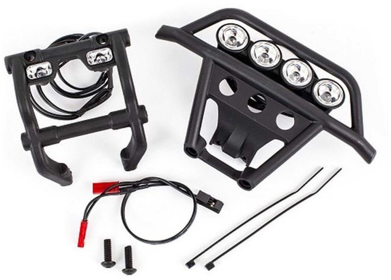 TRAXXAS LED LICHT-SET KOMPLETT (MIT BUMPER V/H + BEC Y-KABEL) 4WD STAMPEDE