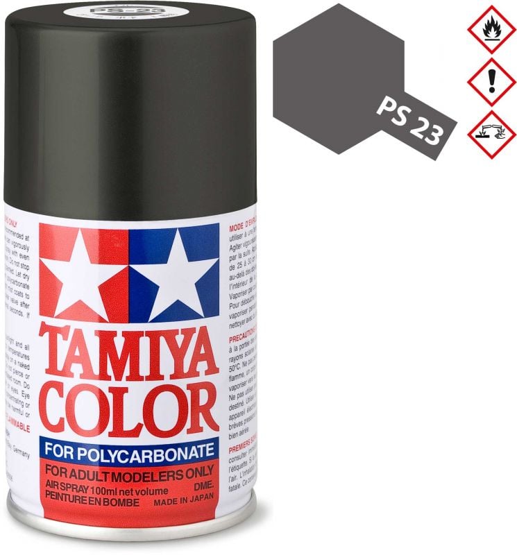 TAMIYA PS-23 Gun Metal Gray Polycarbonate Spray 100 ml