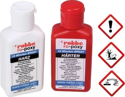 Robbe Modellsport RO-POXY 10 MINUTEN EPOXYDHARZKLEBER 90G JE 45G HARZ+HÄRTER